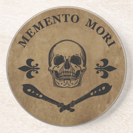 Memento mori getränkeuntersetzer (Vorne)