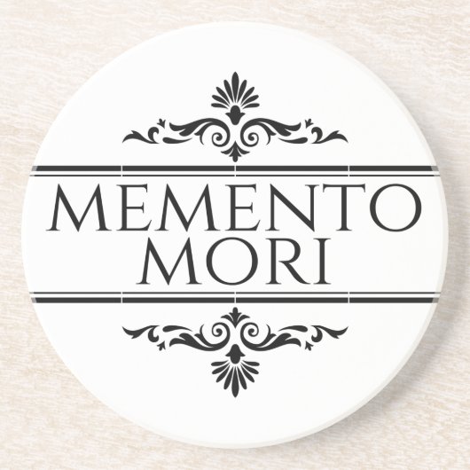 Memento Mori Getränkeuntersetzer (Vorne)