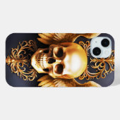 Memento Mori Golden Gothic Skull Sigil Case-Mate iPhone Hülle (Rückseite (Horizontal))