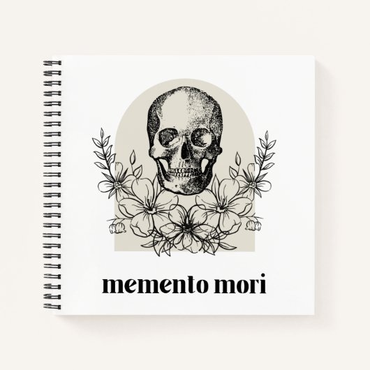Memento Mori - Hardcover Bullet Journal  Notizblock (Vorderseite)