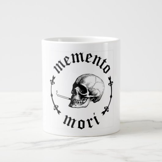Memento Mori Jumbo-Tasse (Vorderseite)
