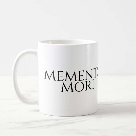 Memento Mori Kaffeetasse (Links)