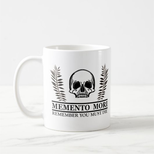 Memento mori kaffeetasse (Links)