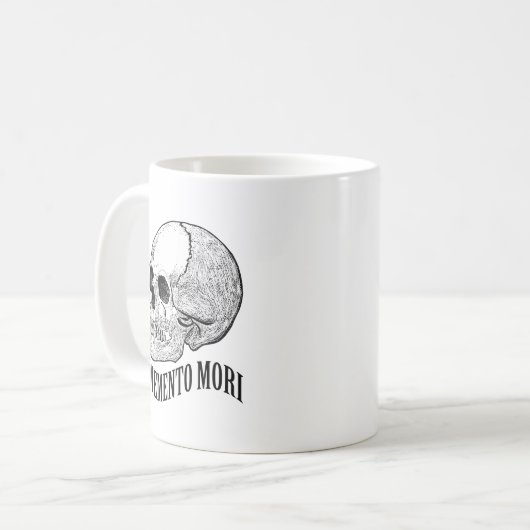 Memento mori kaffeetasse (Vorderseite Links)