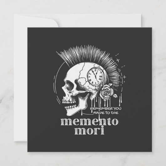 Memento Mori Karte (Vorderseite)