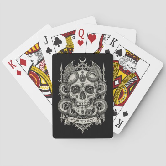 Memento-Mori-Karten Spielkarten (Rückseite)
