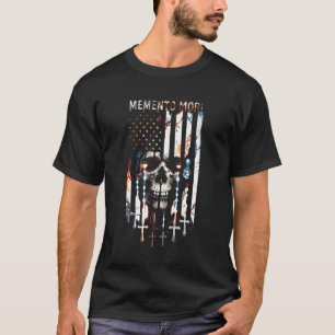 Memento Mori Katholischer Rosenkranz Amerikanische T-Shirt