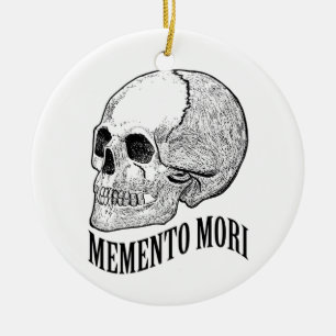 Memento mori keramik ornament