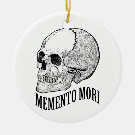 Memento mori keramik ornament (Vorne)