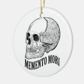 Memento mori keramik ornament (Links)