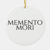 Memento Mori Keramik Ornament (Vorne)