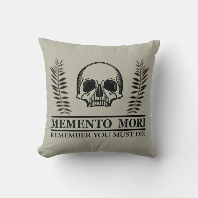 Memento mori kissen (Vorderseite)