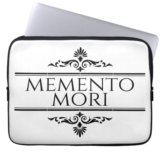 Memento Mori Laptopschutzhülle (Vorderseite)