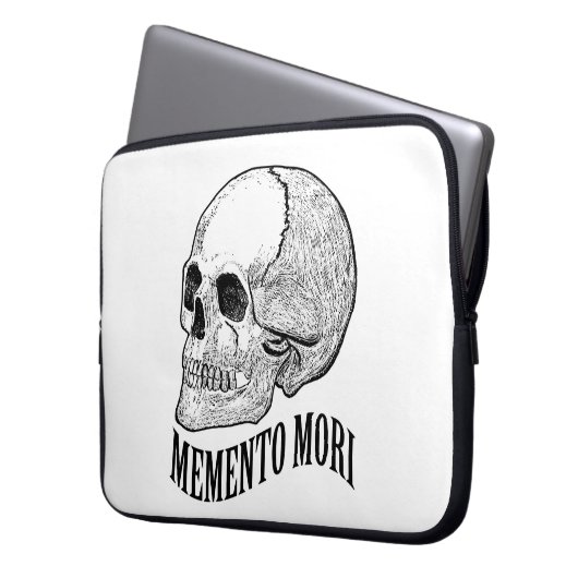 Memento mori laptopschutzhülle (Vorderseite Links)