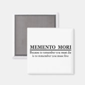 Memento mori magnet (Vorderseite/Rückseite)