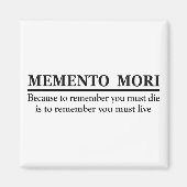 Memento mori magnet (Vorne)