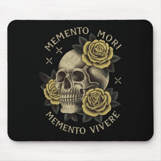 Memento Mori Memento Vivere _ Philosophie & amp; L Mousepad (Vorne)