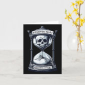Memento Mori Memento Vivere Skull Design Stoic Phi Karte (Gelbe Blume)