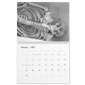 Memento Mori Menschen-Knochen Kalender (Feb 2027)