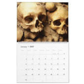Memento Mori Menschen-Knochen Kalender (Jan 2027)