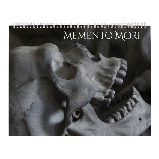 Memento Mori Menschen-Knochen Kalender (Titelbild)
