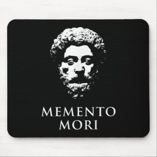 Memento Mori mit Marcus Aurelius Head Mousepad