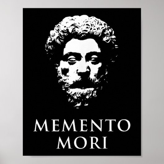 Memento Mori mit Marcus Aurelius Head Poster (Vorne)