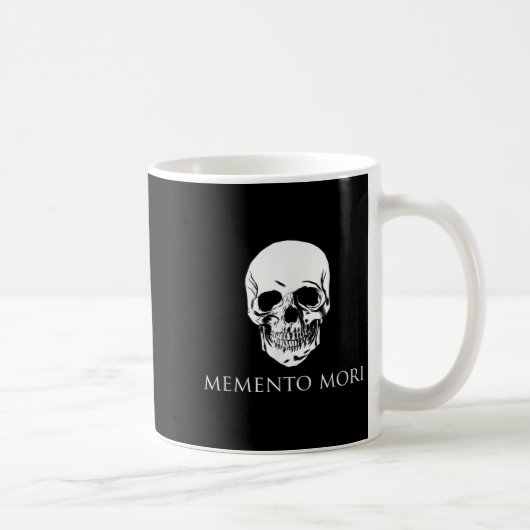 Memento Mori mit Schädel Kaffeetasse (Rechts)