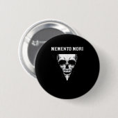 Memento Mori Mortality Stoic Stoicism Philosophie Button (Vorne & Hinten)