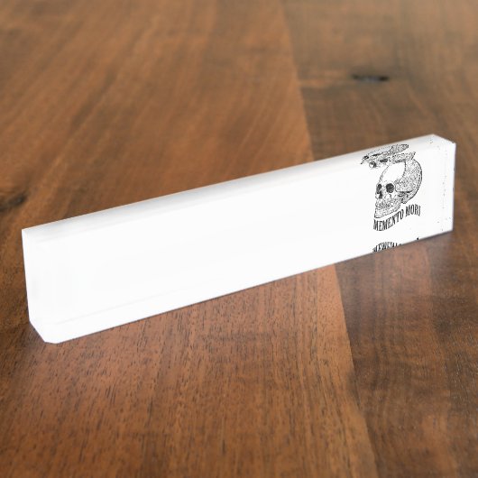 Memento mori namensplakette (Seite)