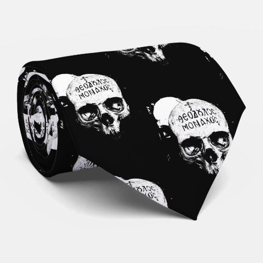Memento Mori Neck Tie Krawatte (Gerollt)