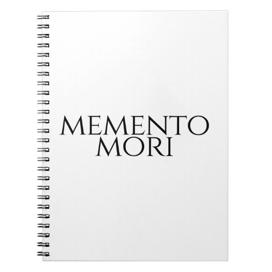 Memento Mori Notizblock (Vorderseite)