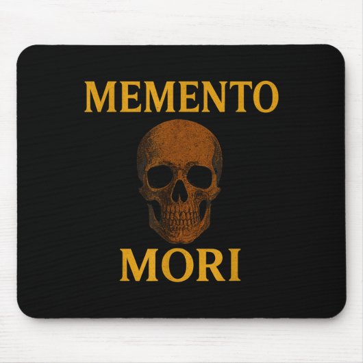 Memento Mori Philosophy Stoicism Quote  Mousepad (Vorne)
