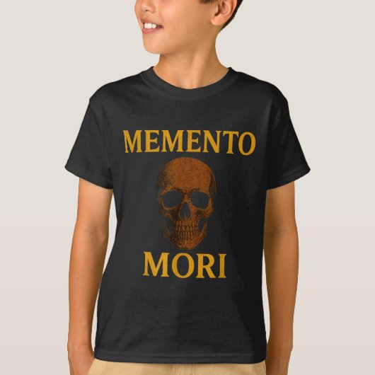 Memento Mori Philosophy Stoicism Quote T-Shirt (Vorderseite)