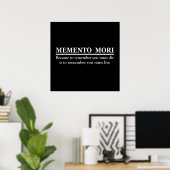Memento mori poster (Heimbüro)