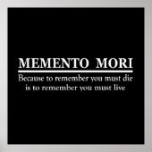 Memento mori poster (Vorne)