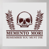 Memento mori poster (Vorne)