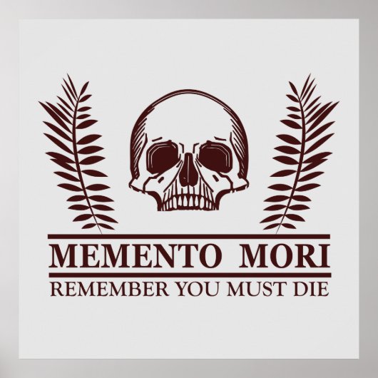 Memento mori poster (Vorne)