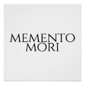 Memento Mori Poster (Vorderseite)