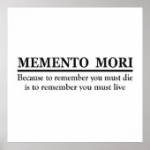 Memento mori poster (Vorne)
