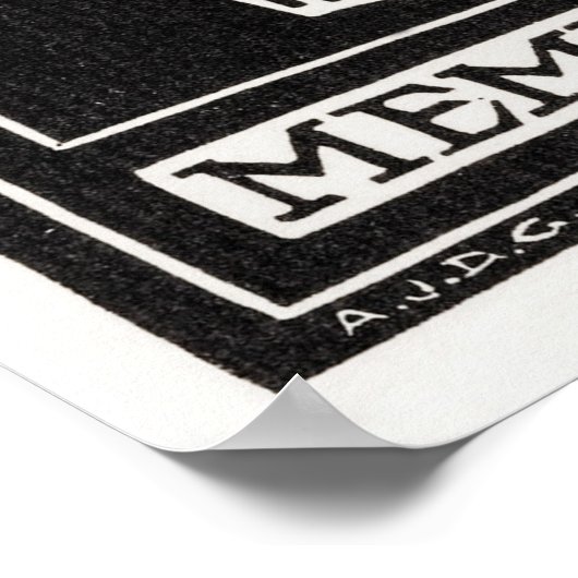 Memento Mori Poster (Ecke)