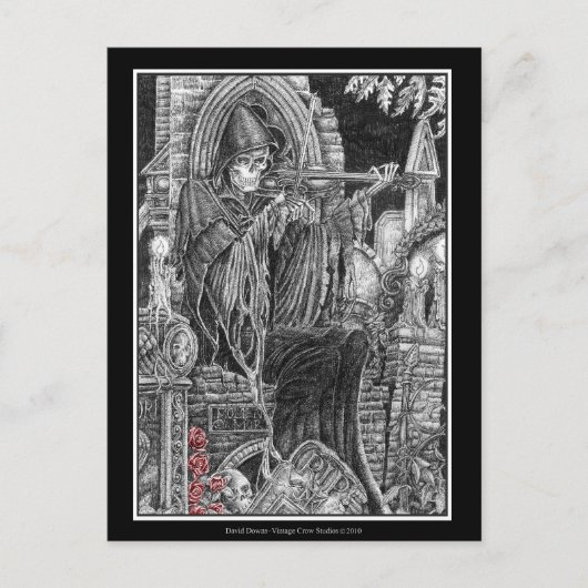 Memento Mori Postkarte (Vorderseite)