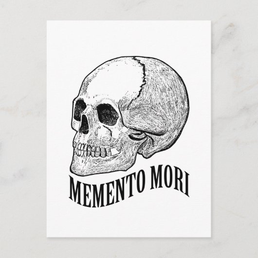 Memento mori postkarte (Vorderseite)