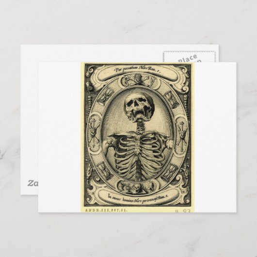 Memento Mori Postkarte (Vorne/Hinten)