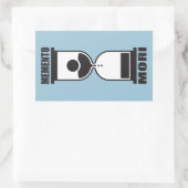 Memento Mori Rechteckiger Aufkleber (Tasche)