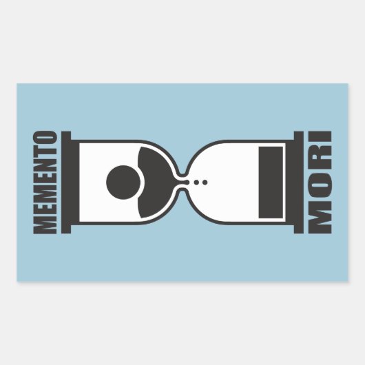 Memento Mori Rechteckiger Aufkleber (Vorderseite)