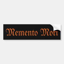 Memento Mori (Remember Death) Aufkleber