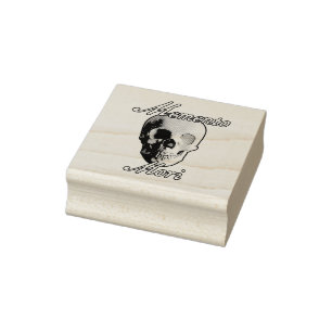 Memento Mori "Remember Your Death" Design. Gummistempel