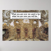 Memento Mori - Rom-Knochenkirche Poster (Vorne)