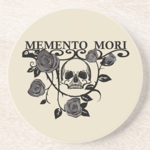 Memento-Mori-Rose Getränkeuntersetzer